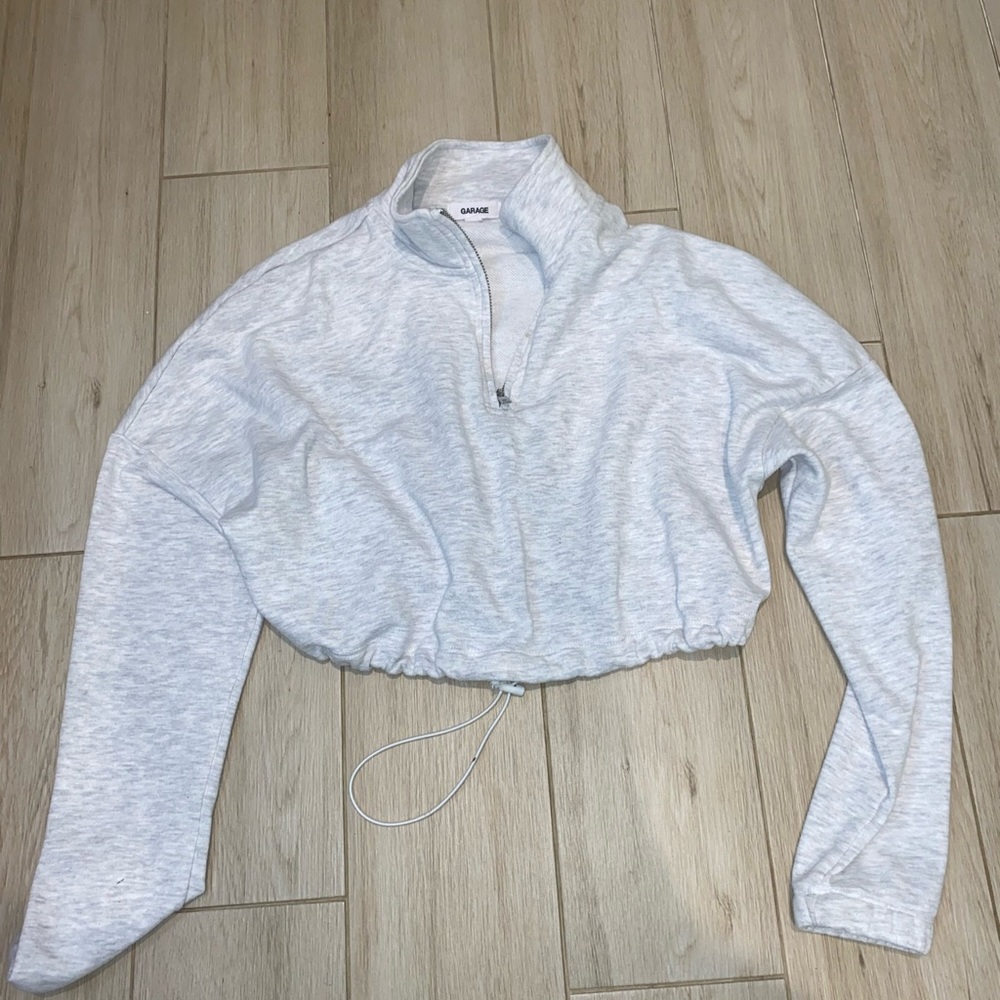 Garage half zip up hoodie size S